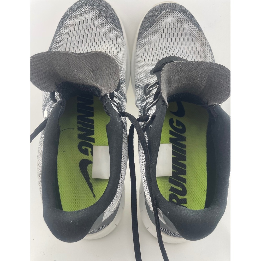 Nike Free RN 2017 Women's Running Shoes‎ Grey White Black Size 9.5 - Picture 7 of 8